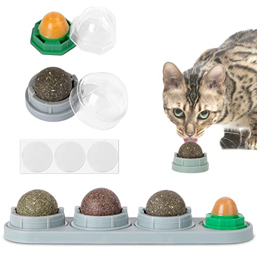 Katzenminze Balls Spielzeug 4 Stück,Catnip Bälle,Natürlicher...