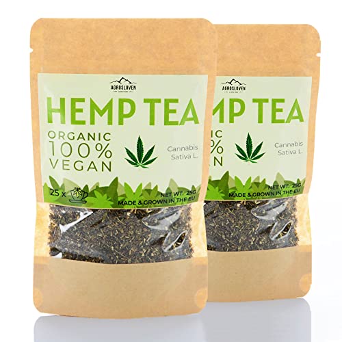 Hanf Tee Bio 100% - Nachhaltige Produkte, Entspannung, Hanfblütentee...