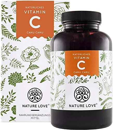 NATURE LOVE® Camu Camu Extrakt Kapseln - natürliches Vitamin C. 120...