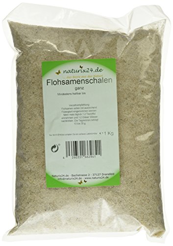 Naturix24 Flohsamenschalen Ganz, 1er Pack (1 x 1 kg)