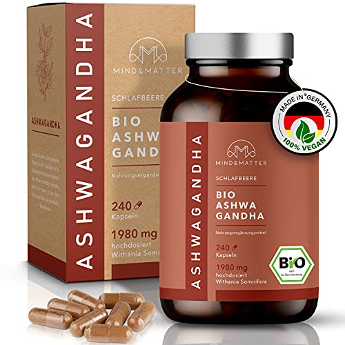 MIND&MATTER® Premium Bio Ashwagandha – [240] vegane Kapseln...