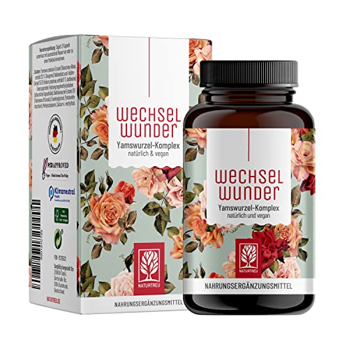 WECHSELWUNDER - 500mg Yamswurzel mit 340mg Rotklee, Baldrian, Eisen,...