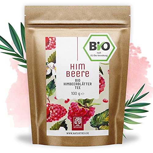 Himbeerblättertee Bio I 100 Gramm I 100% BIO, natürlich und vegan I...