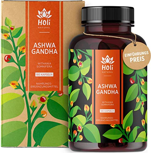 Holi Natural® Ashwagandha Extrakt 10:1 | 10% Withanolide | 180 vegane...