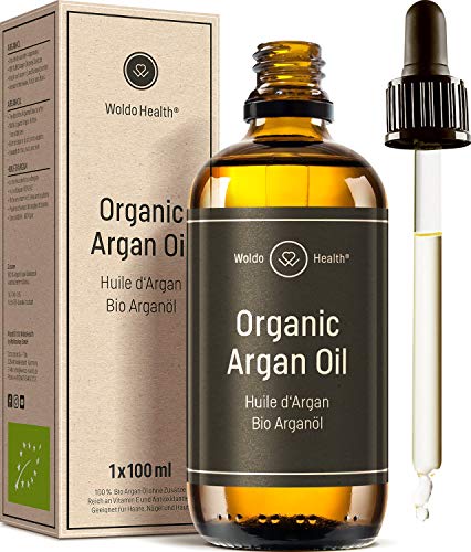 Bio Arganöl kaltgepresst für Gesicht, Haut & Haare 100ml - ohne...