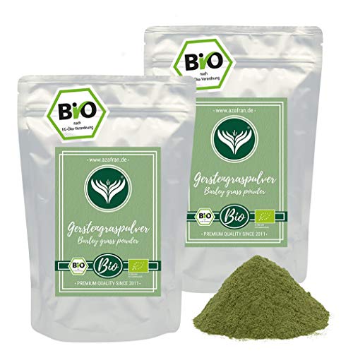 Azafran BIO Gerstengraspulver, Gerstengras Pulver aus DE oder AT 1kg