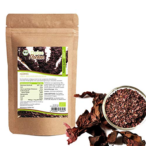 Mynatura Bio Dulse Flocken 100g I Lappen-Tang I Getrocknet I Algen I...